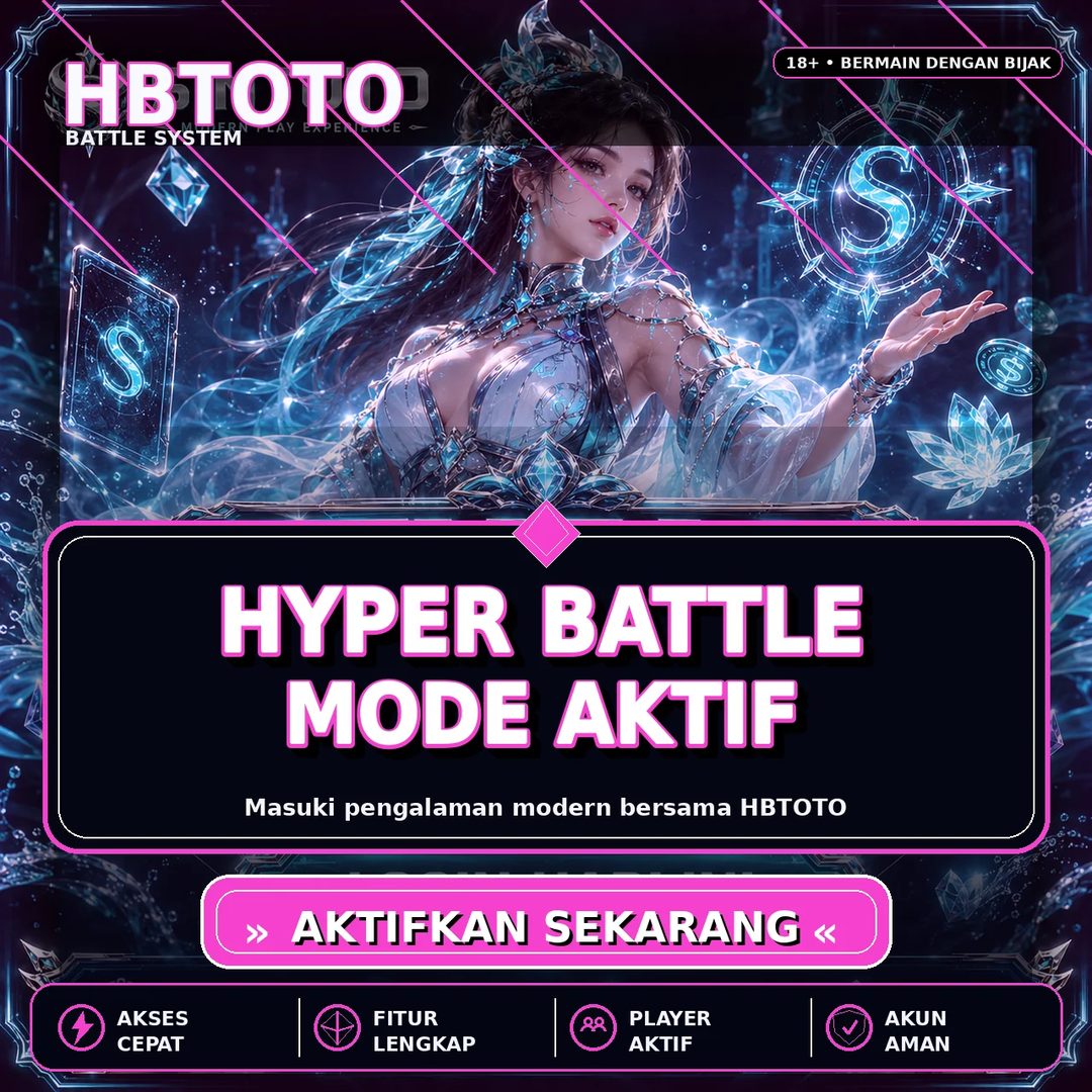 Banner HBTOTO — ilustrasi layanan dan kategori permainan